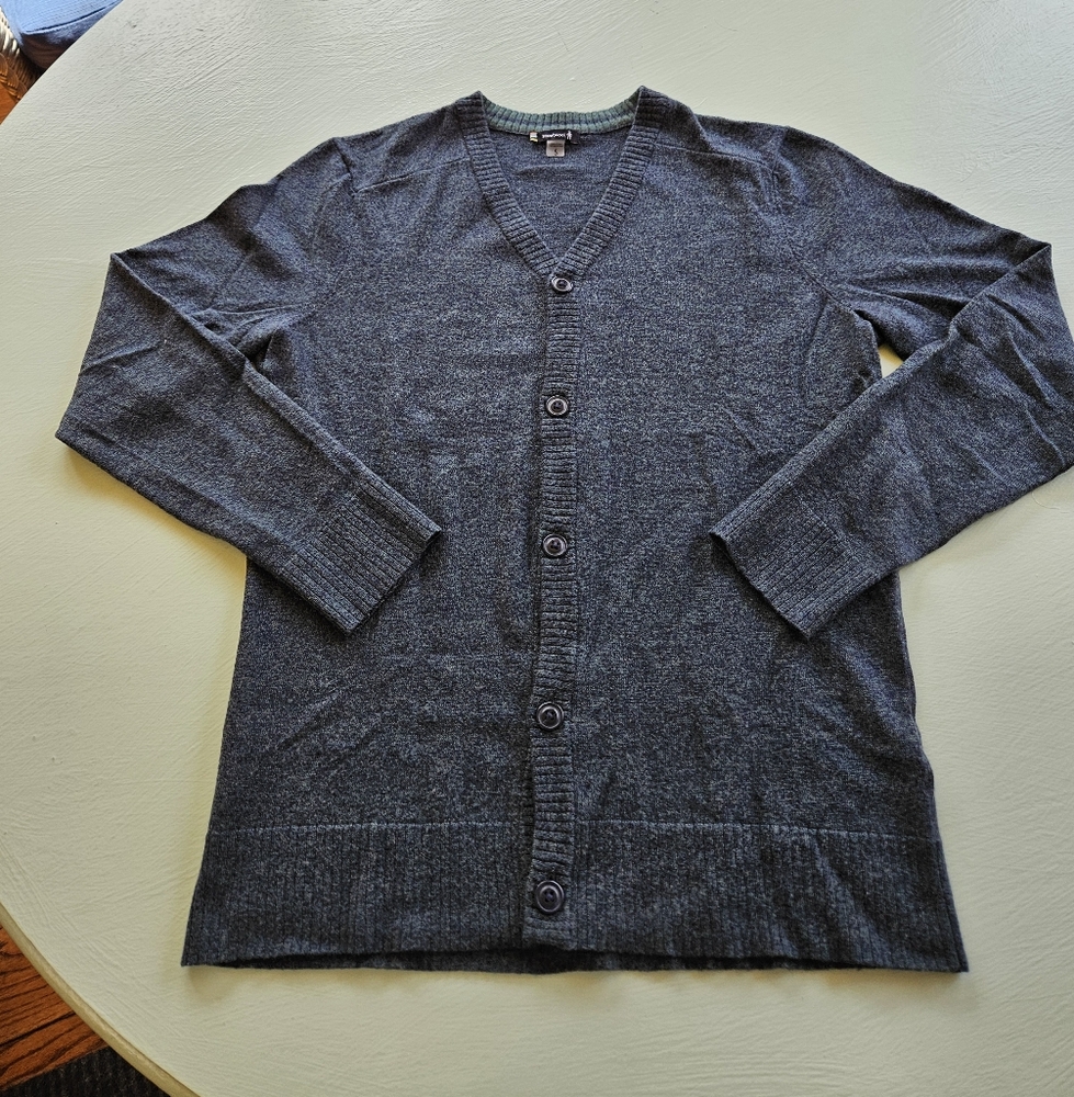 Smartwool Sparwood Green/Blue Cardigan Sz S